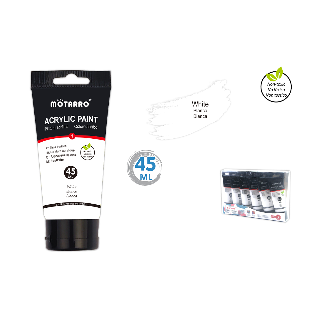 Pintura Acrílica Blanco 45 ML 1