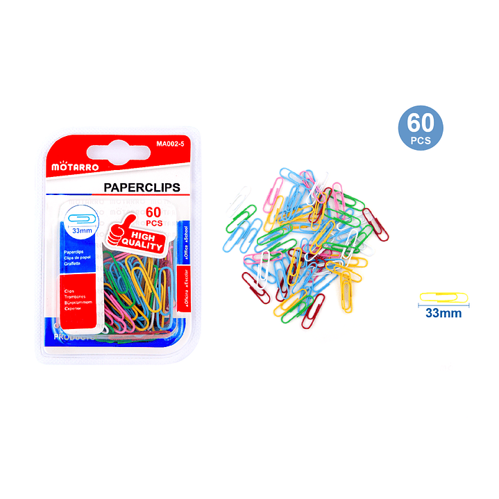 Clips Multicolor 60 Pcs 1