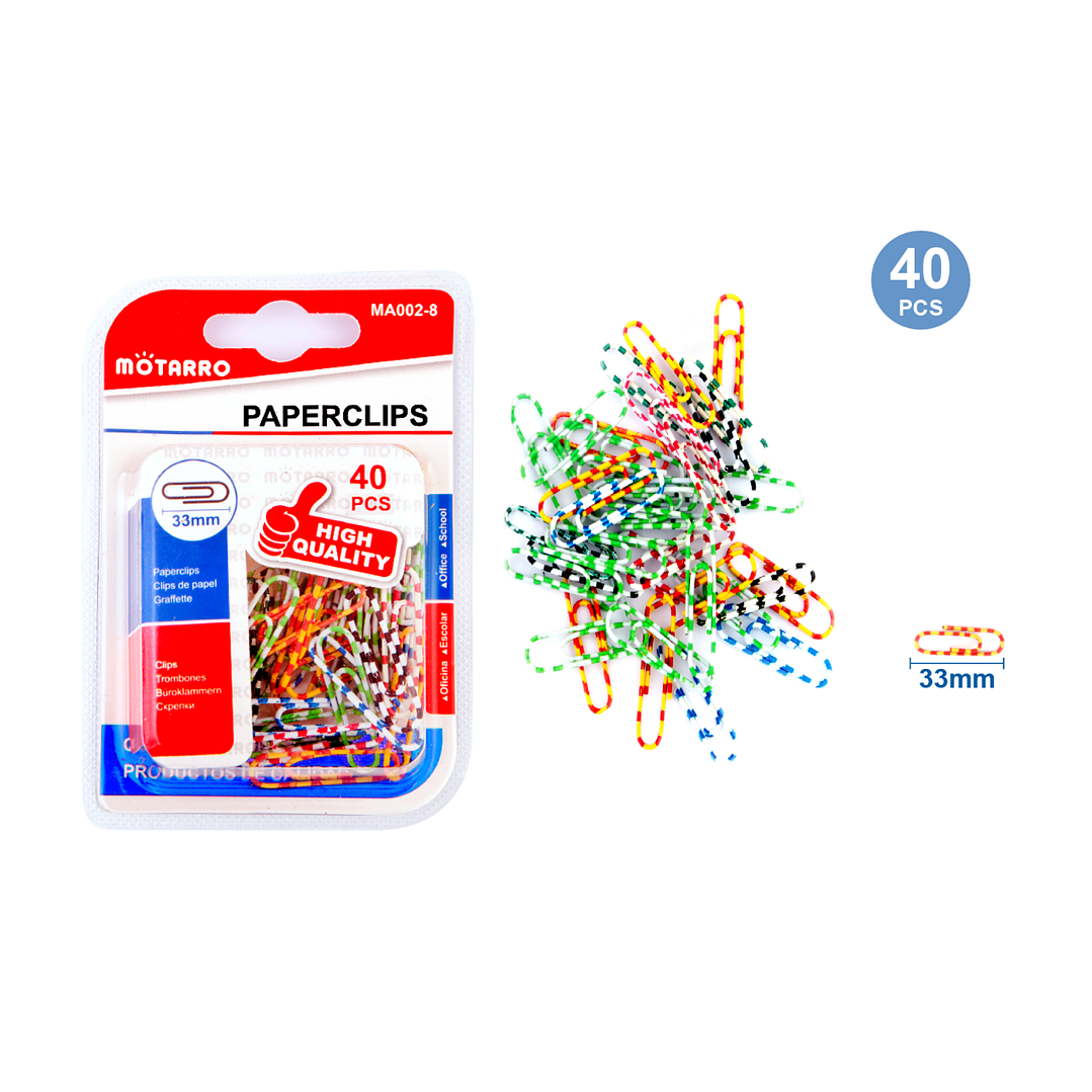 Clips De Papel 40 Pcs 1