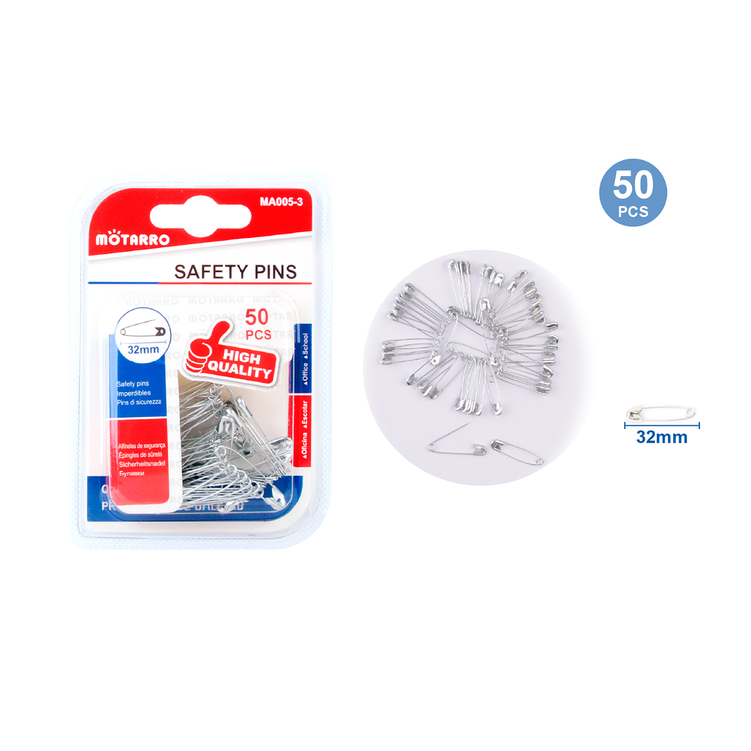 Alfiler De Gancho Plateado 50 Pcs 1
