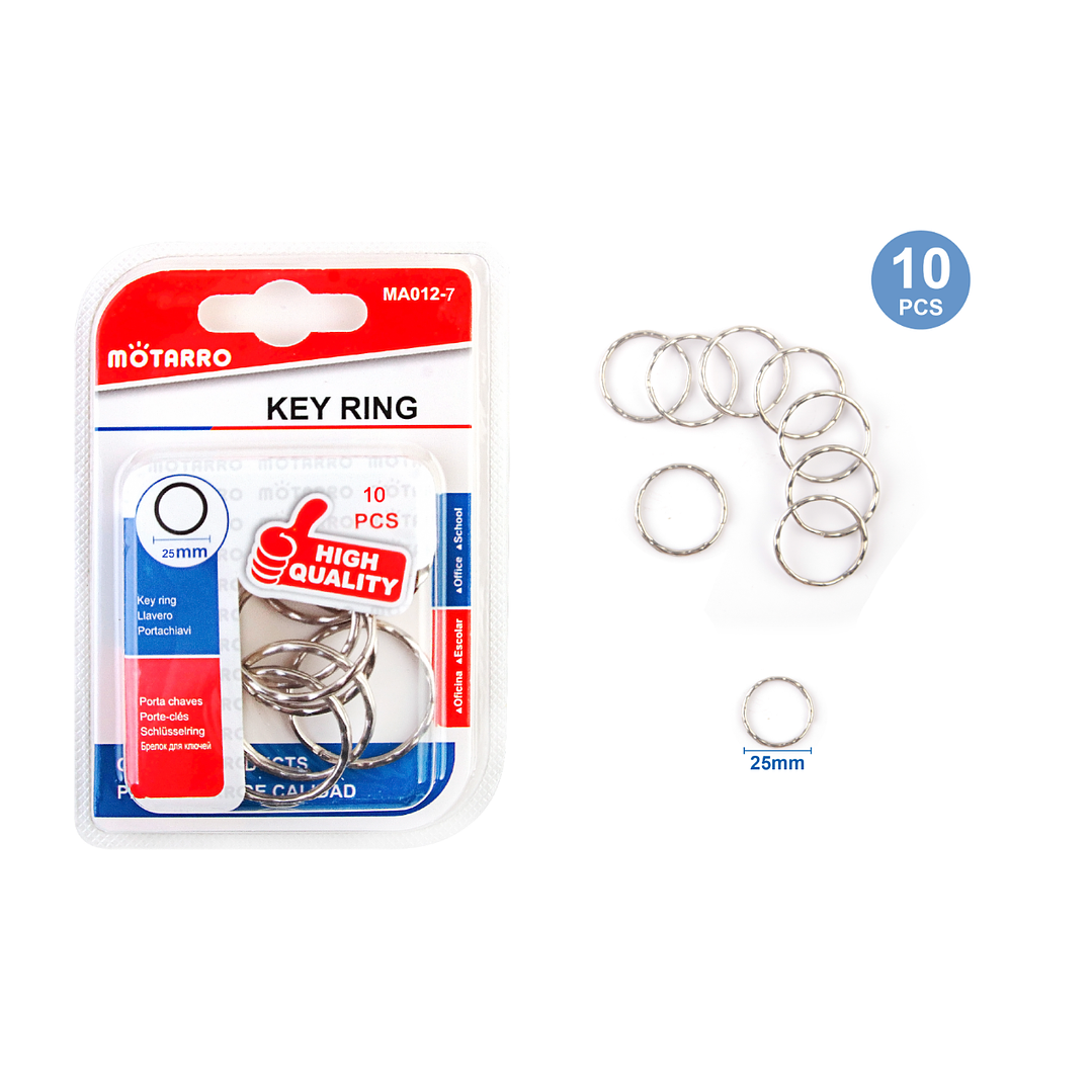 Llavero Argolla 2.5 cm 10 pcs 1