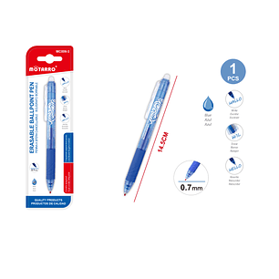 Boligrafo Borrable Azul 07 Mm