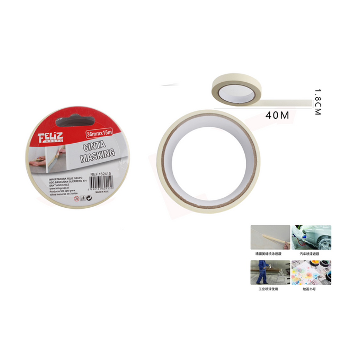 Cinta Masking 1.8 cmx40 M 1