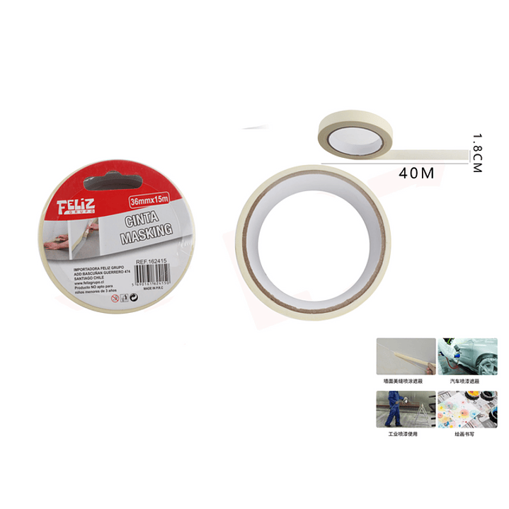 Cinta Masking 1.8 cmx40 M 1