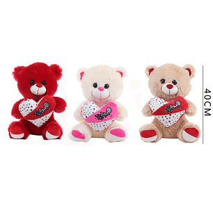 Peluche Oso con frase 40 cm