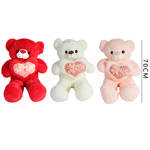 Peluche Oso con Flores 70 cm