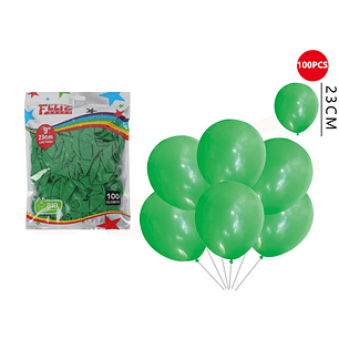 Globos Verde Oscuro 23cm 100pcs