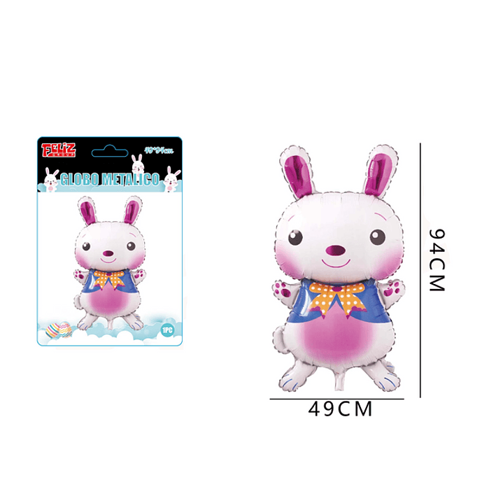 Globo Conejo Metálico 94*49Cm 1