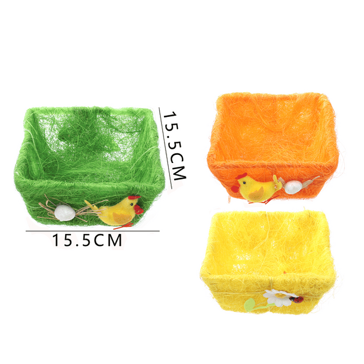 Cesta de cañamo nature 15,5 cm 1