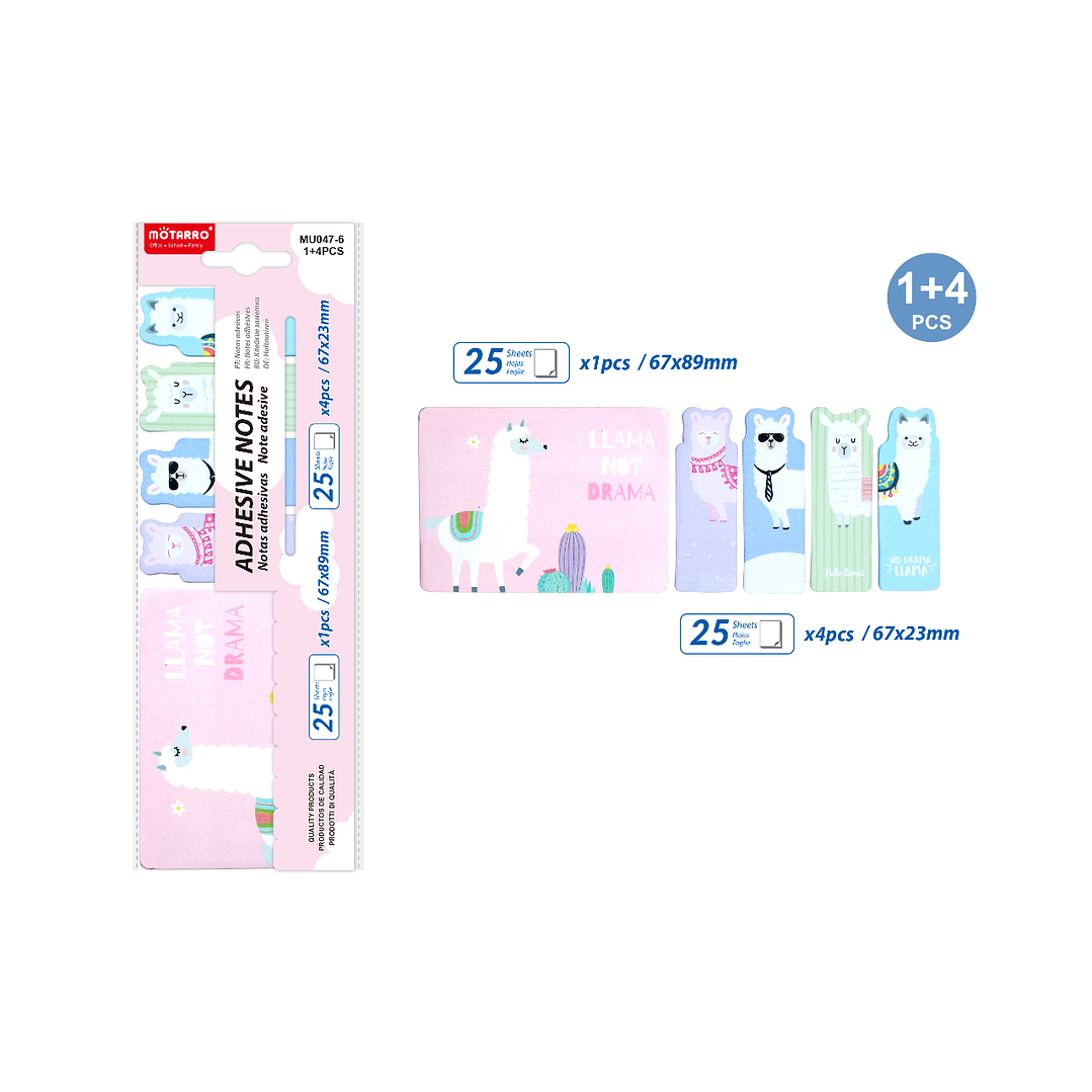 Notas Adhesivas Llama 5 pcs 1