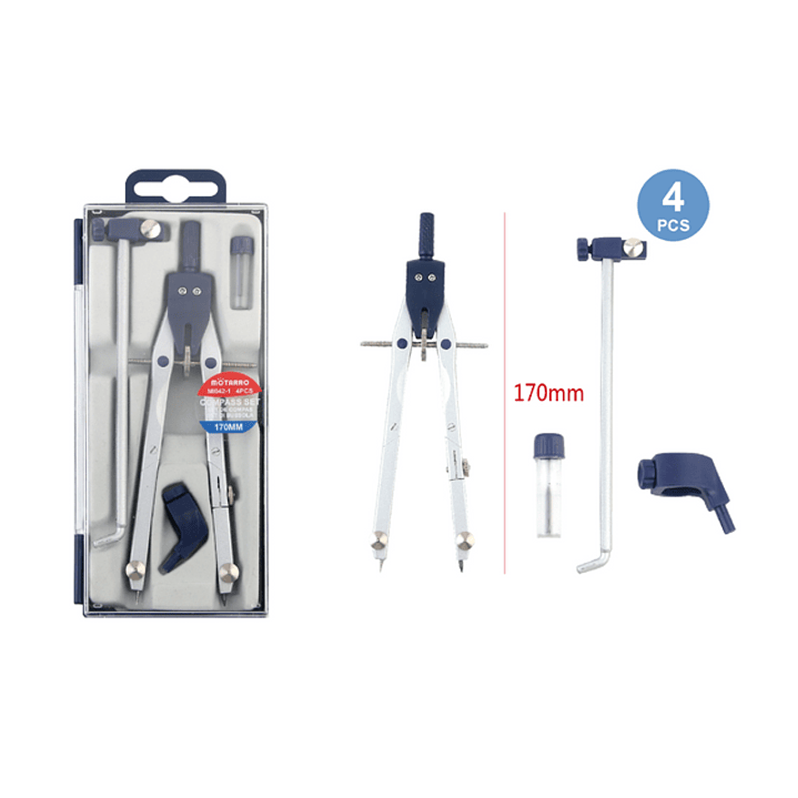 Set de compás 4 pcs 1