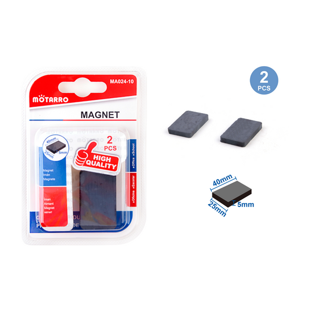 Imán Cuadrado 5*25*40 mm 2 pcs 1