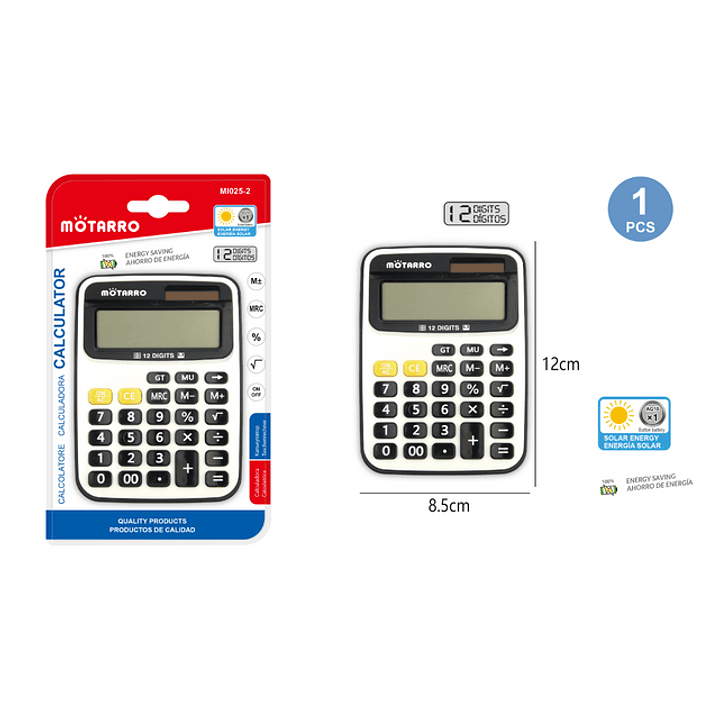 Calculadora Solar 12x8.5 Cm 1