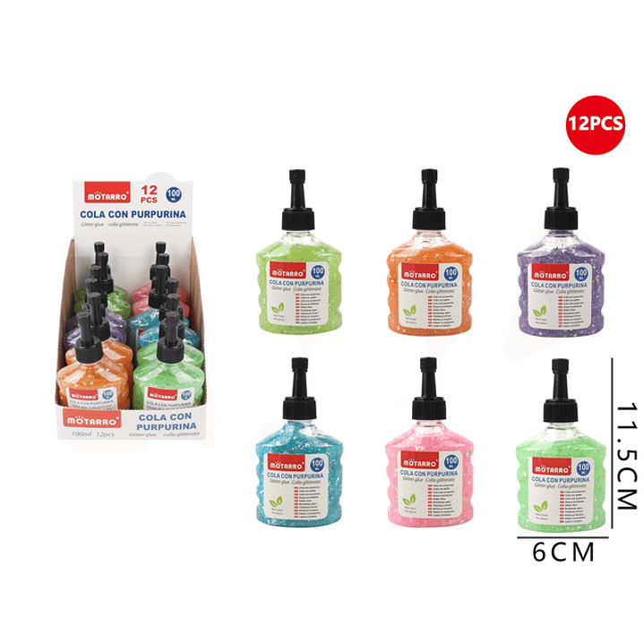 Cola Fría con Purpurina diseños 11.5x6 cm 100 ML 1