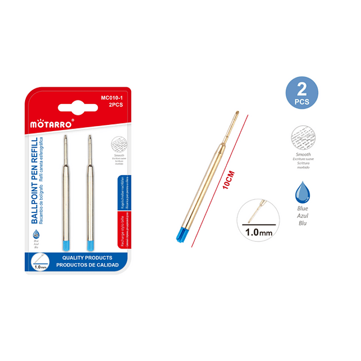 Recambio De Boligrafo 1,0mm 2pcs 1
