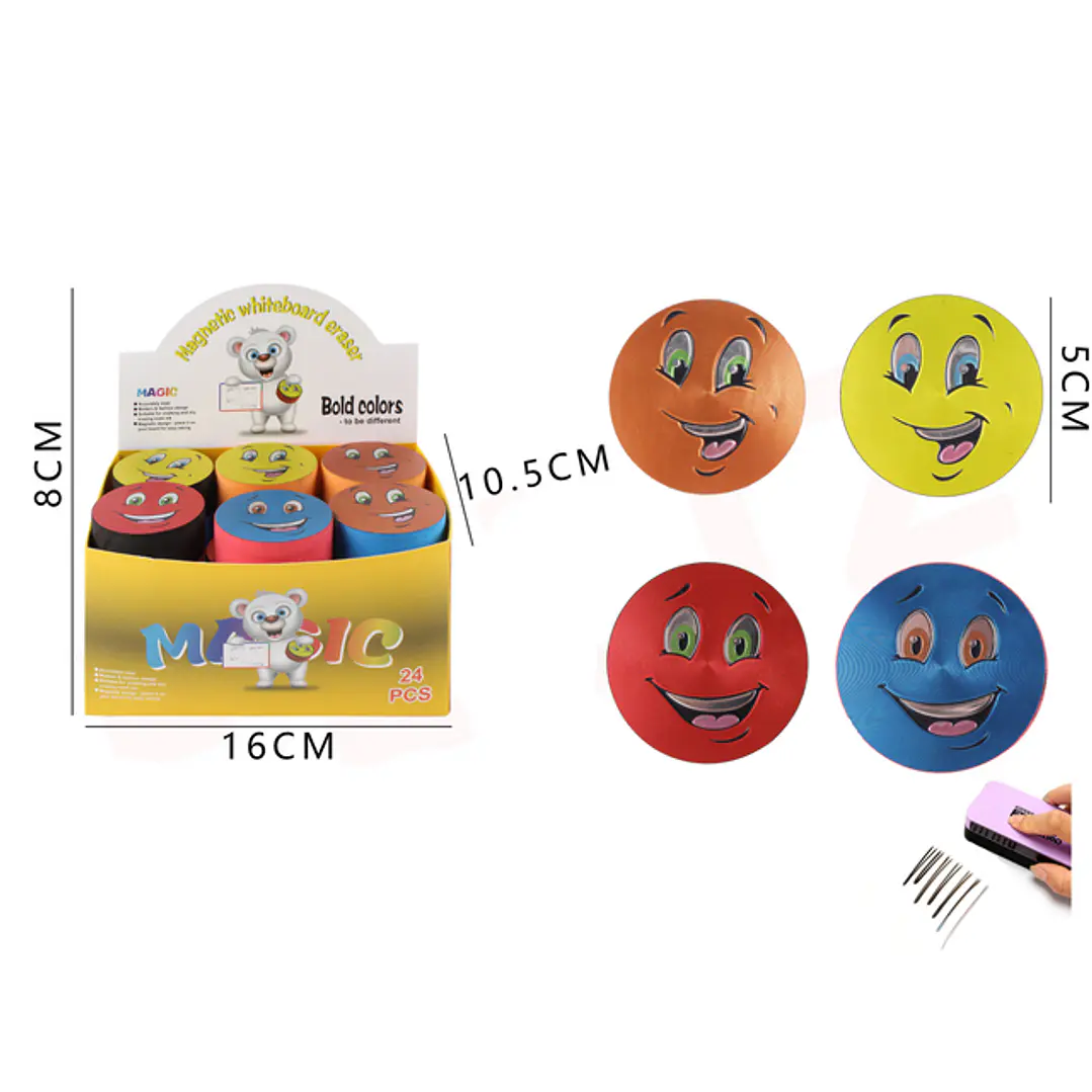 Borrador Pizarra Emoji 5 cm 1