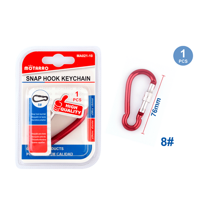 Llavero Metálico 76 mm 1 pc 1