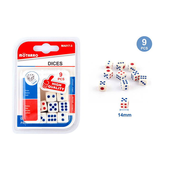 Dados 14Mm 9 Pcs 1