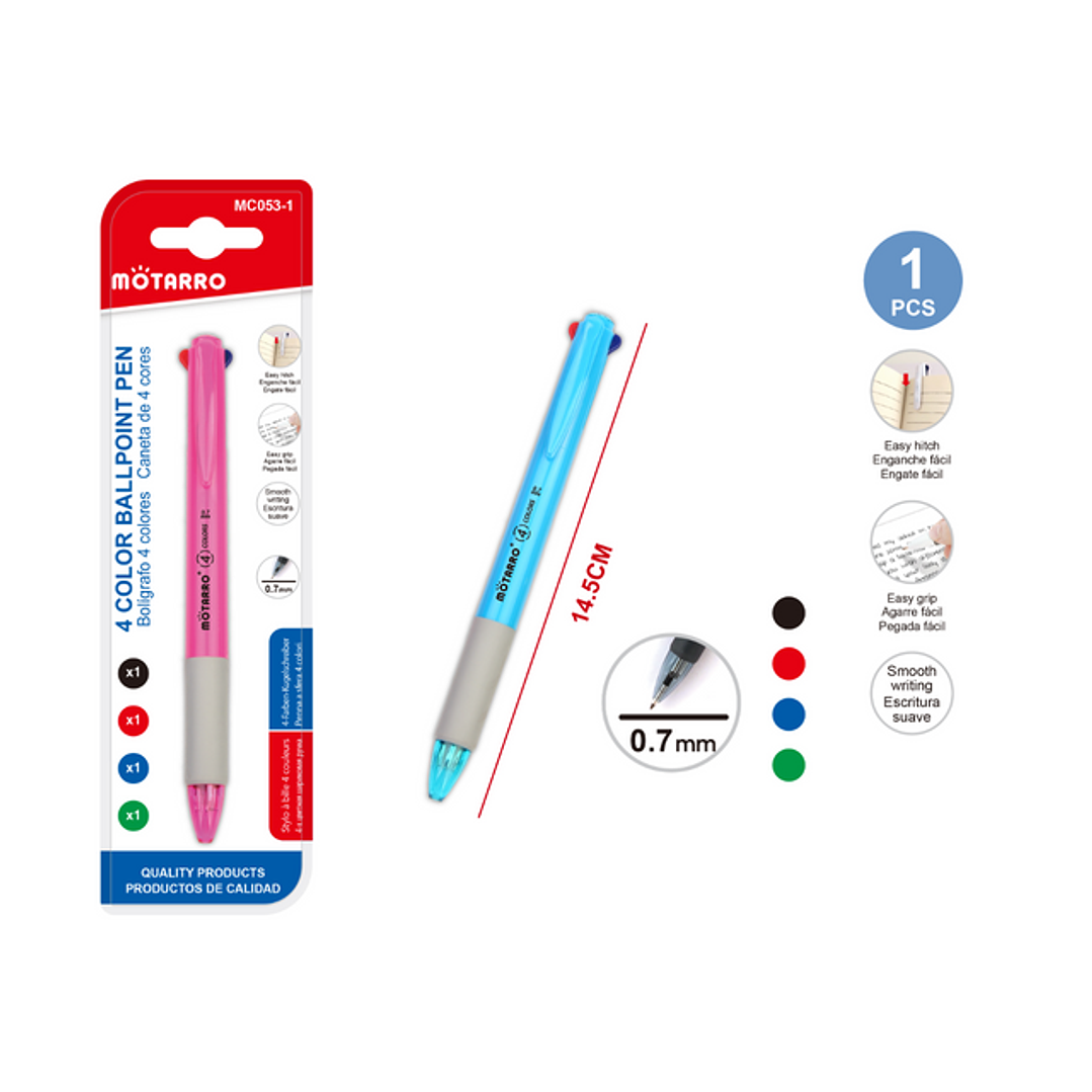 Boligrafo 4 Colores En 1 1