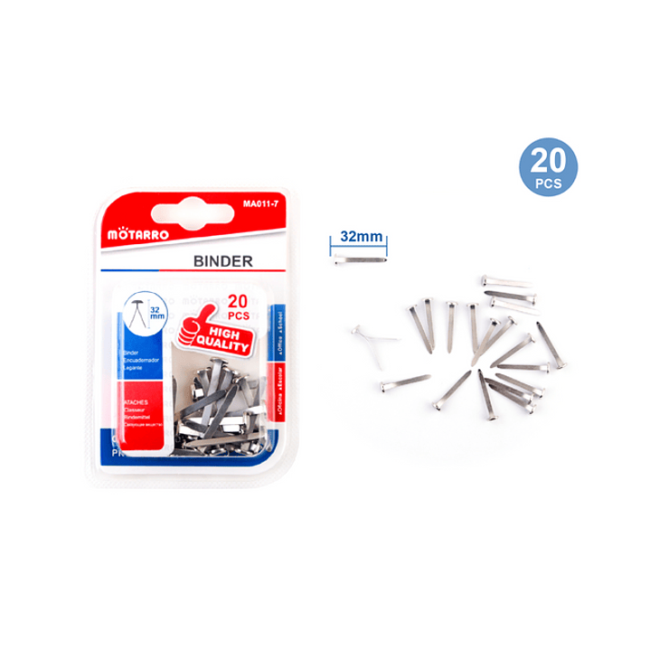 Chinche Mariposa Plateado 32Mm 20Pcs 1