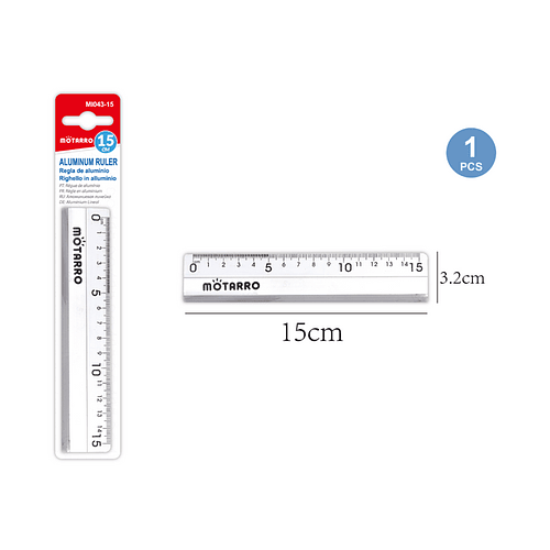 Regla de Aluminio 15cm