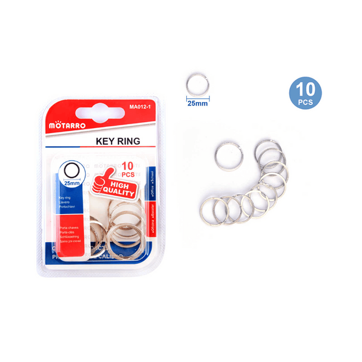 Llavero Argolla 25Mm 10Pcs 1