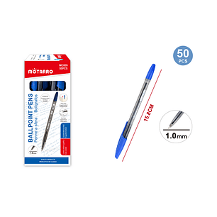 Kit Boligrafo 10Mm Azul 50Pcs