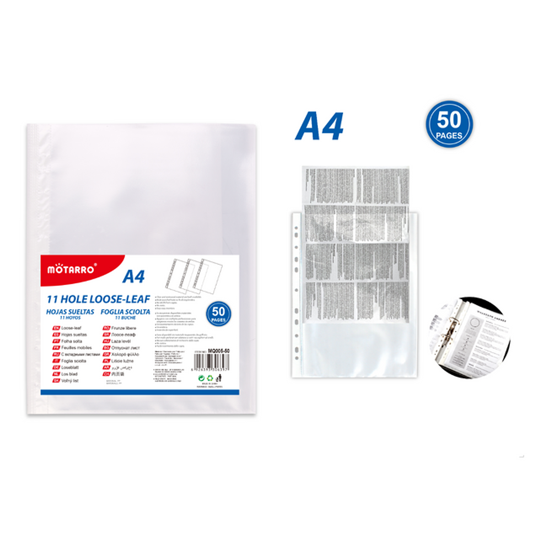Fundas Transparentes A4 50 Hojas 1