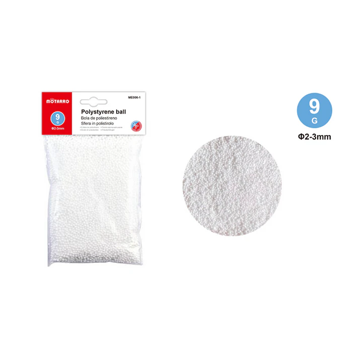 Pelotas de Plumavit Blanco 2mm 9g 1