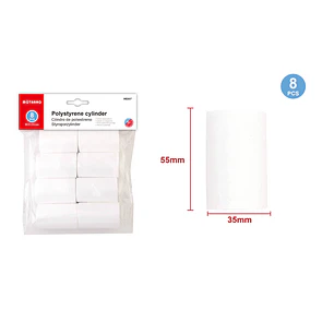 Cilindro de Plumavit 55pcs 8 pcs