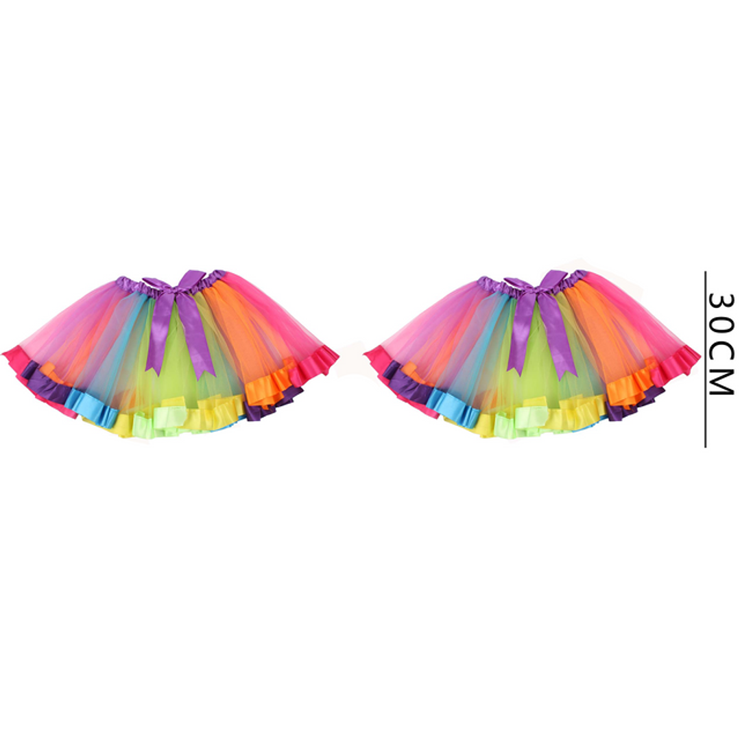 Tutu 3 colores con cinta 30cm 1pc 1