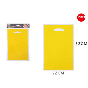 Set Bolsas para dulces Amarillo 32cm 10pcs