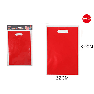 Set Bolsas para dulces Rojo 32cm 10pcs
