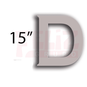Letras de Madera D 15Cm