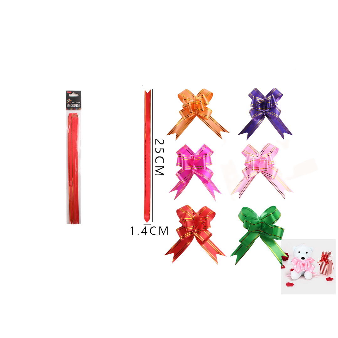 cintas de regalo colores variados 10 pcs 1