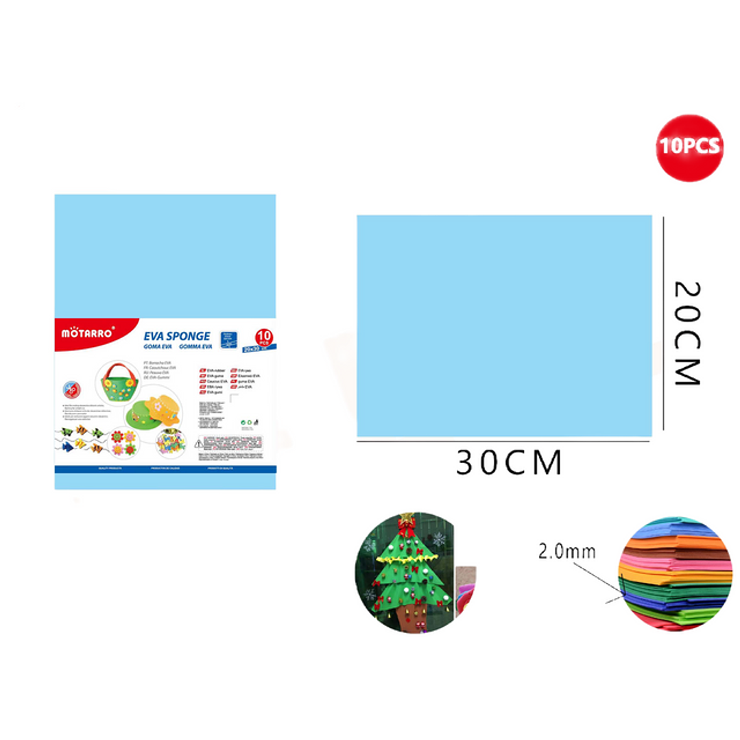 Goma Eva Celeste 20x30Cm 1