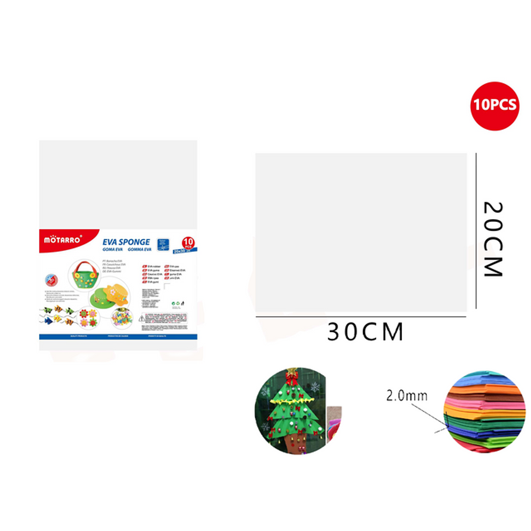 Goma Eva Blanco 20x30Cm 1