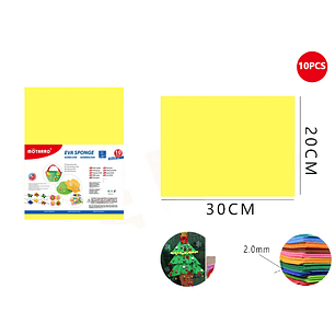 Goma De Eva Amarillo 20*30cm