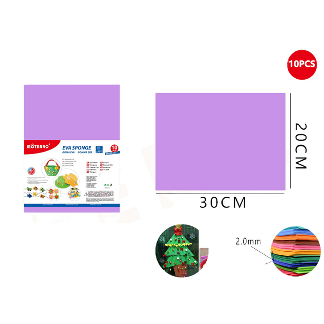 Goma De Eva Lila 20*30cm 1