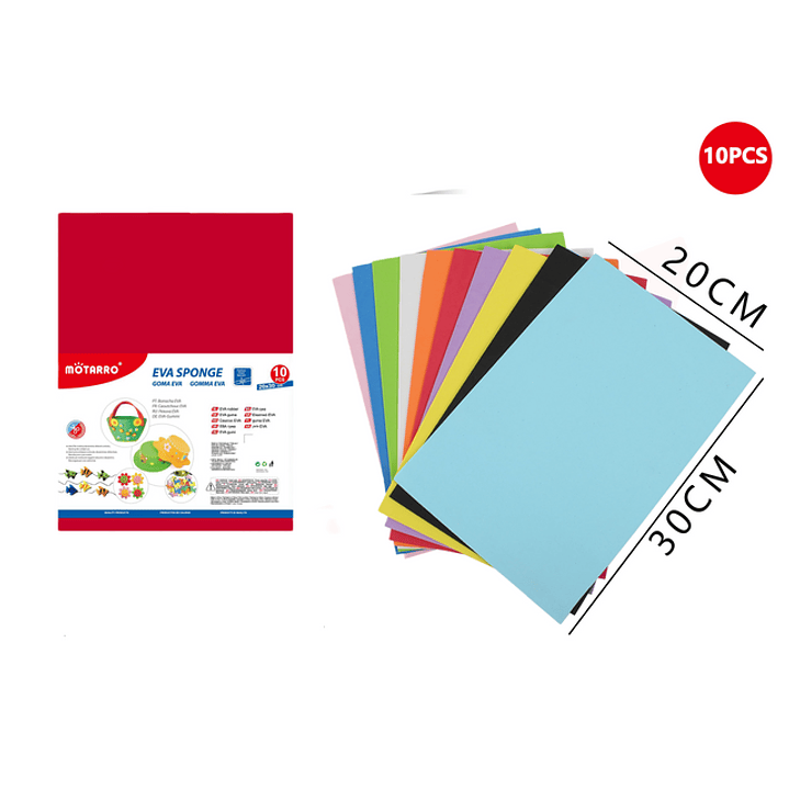 Goma De Eva Colores 20*30cm 1