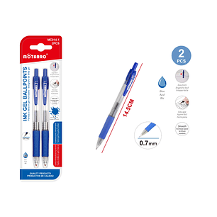 Bolígrafo Azul 0.7mm 2pcs