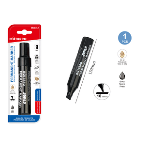 Plumon Permanente Negro Punta 10 Mm