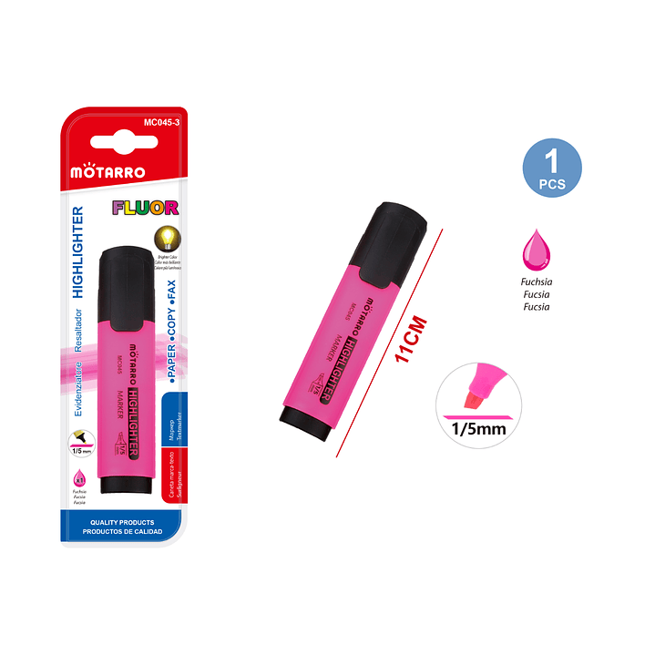 Destacator Rosado 5Mm 1