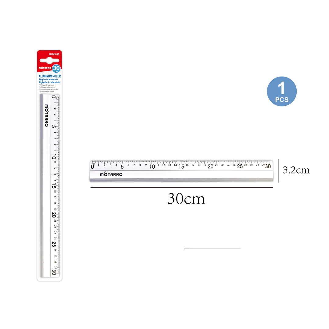 Regla de Aluminio 30 cm 1