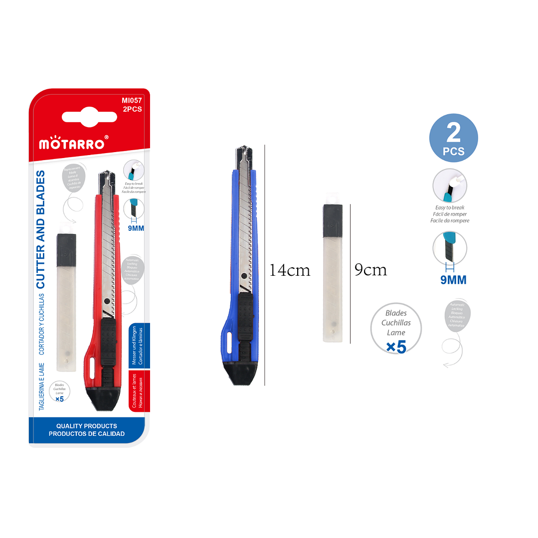 Cortador + Cuchillas 9 mm 1