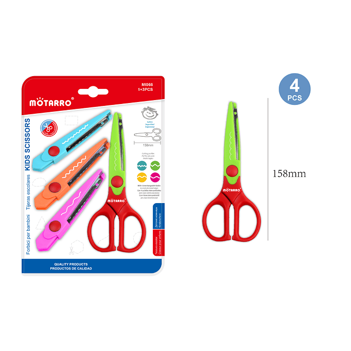 Tijeras Formas 4pcs 1