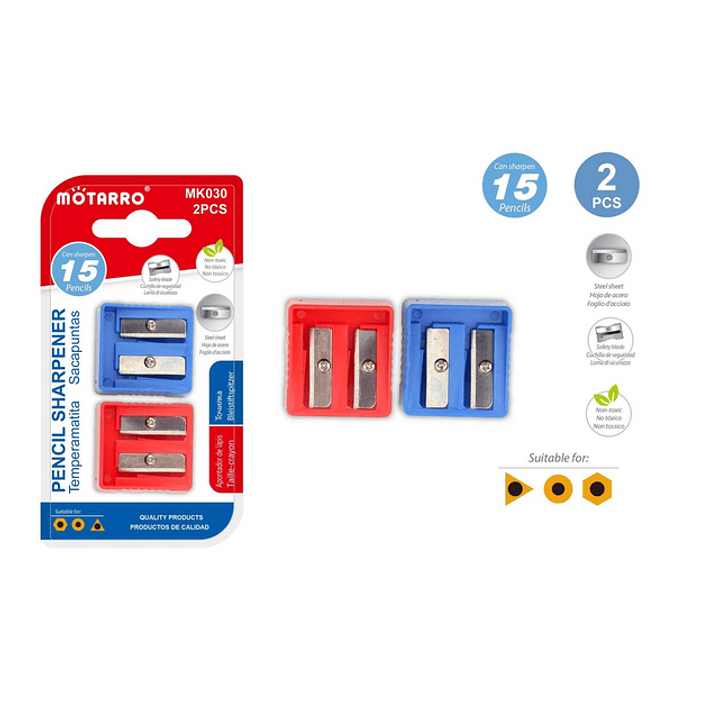 Sacapuntas Doble 2 Pcs 1