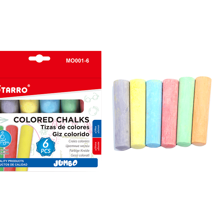 Tizas de Colores 6 pcs 1