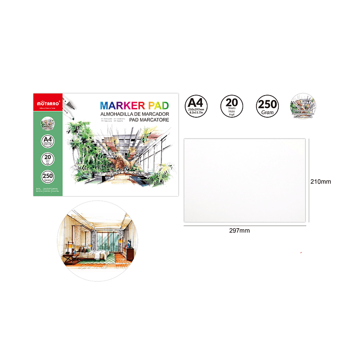 Almohadilla De Plumon 297x120Mm 1