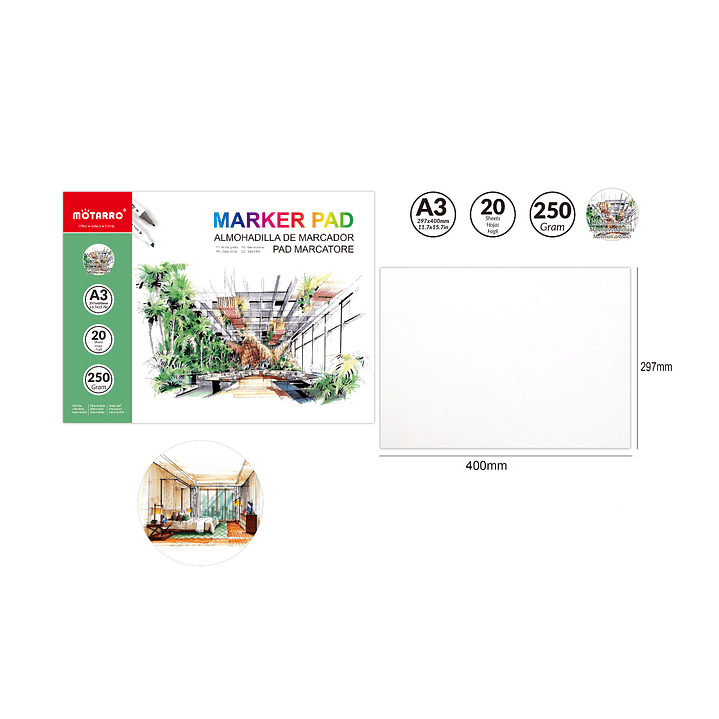 Almohadilla De Plumon 400297Mm 1